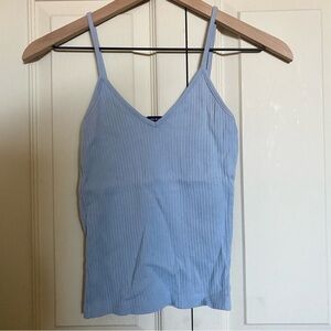Brandy Melville Sky Blue Ribbed Camisole